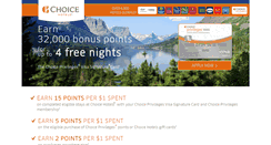 Desktop Screenshot of choiceprivilegesvisa.com